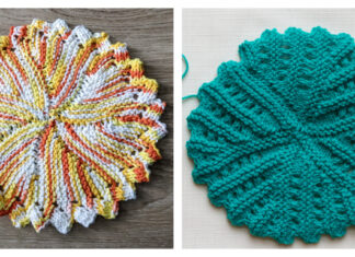 Pinwheel Dishcloth Free Knitting Pattern