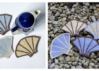 Seashell Coasters Free Knitting Pattern