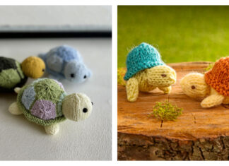 Turtle Family Knitting Patterns