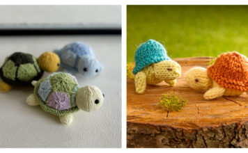 Turtle Family Knitting Patterns