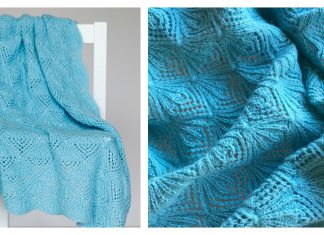 Magic Lantern Plaid Lace Baby Blanket Free Knitting Pattern