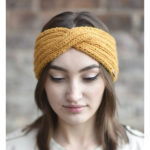 Twisted Turban Headband Free Knitting Pattern