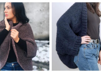 Winter Cocoon Cardigan Knitting Patterns