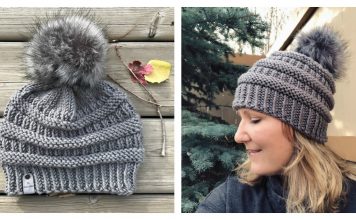 CC Style Boulder Beanie Hat Free Knitting Pattern