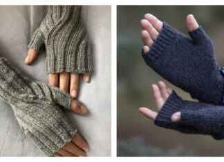 Easy Fingerless Mitts Free Knitting Pattern