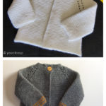 Top Down Garter Stitch Baby Jacket Free Knitting Pattern