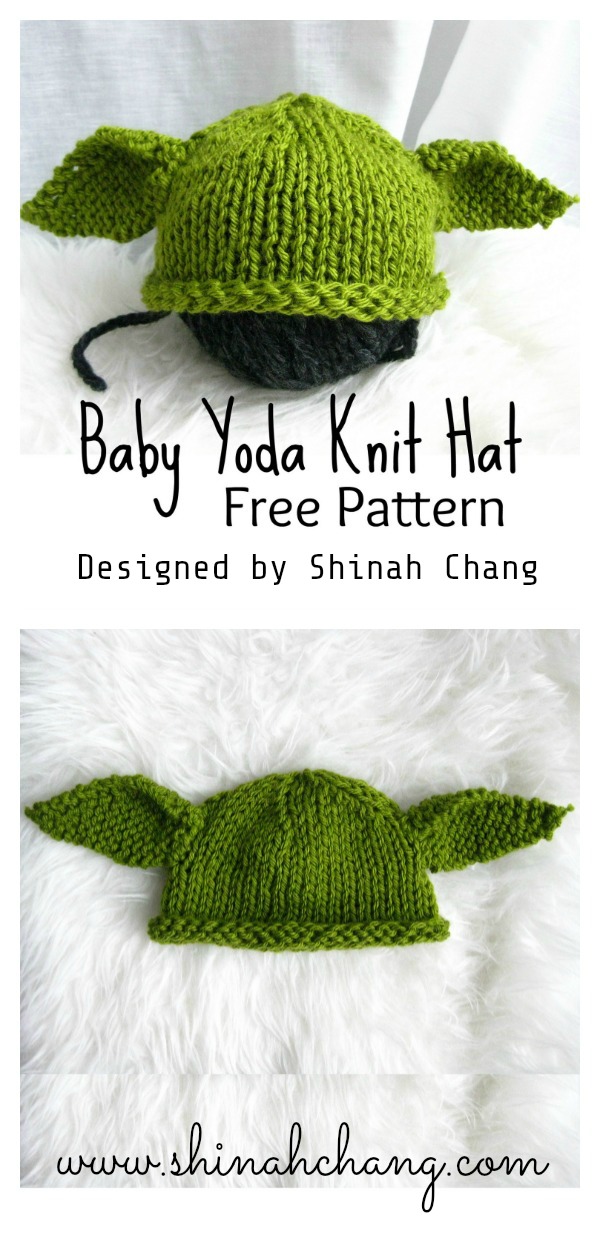 Baby Yoda Hat Free Knitting Pattern