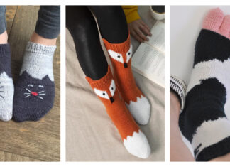 8 Fun Animal Socks Knitting Patterns