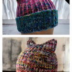 Brioche Cat Hat Knitting Pattern