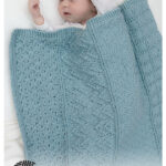 Dot Dot Line Blanket Free Knitting Pattern