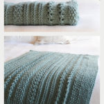 Sampler Chunky Blanket Free Knitting Pattern