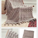 Sampler Chunky Blanket Free Knitting Pattern