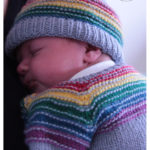 After The Storm Rainbow Cardigan Free Knitting Pattern