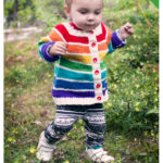 Rainbow Cardigan Free Knitting Pattern