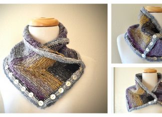 Convertible Buttoned Cowl Knitting Pattern