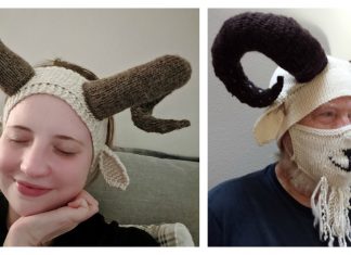 Silly Billy Goat Ear Warmers Free Knitting Pattern