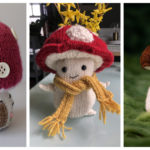 Toadstool Mushrooms Free Knitting Pattern