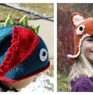 Animal Hat Free Knitting Pattern