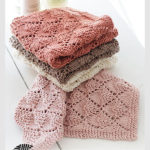 Bright Lace Diamond Dishcloth Free Knitting Pattern