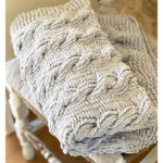 Cable Baby Blanket Free Knitting Pattern