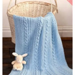 Cable Baby Blanket Free Knitting Pattern