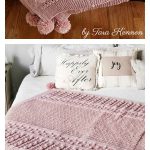 Claire’s Cable Baby Blanket Free Knitting Pattern