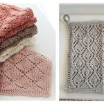 Lace Diamond Dishcloth Free Knitting Pattern