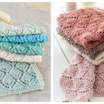 Lace Diamond Dishcloth Free Knitting Pattern