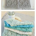 Lace Diamond Washcloth Free Knitting Pattern