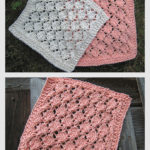 Lacy Diamonds Dishcloth Free Knitting Pattern