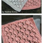 Lacy Diamonds Dishcloth Free Knitting Pattern