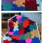 Autism Awareness Jigsaw Puzzle Afghan Free Knitting Pattern