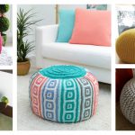 Floor Pouf Free Knitting Pattern and Paid