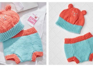 Baby Hat and Diaper Cover Free Knitting Pattern