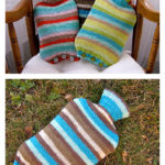 Simple Seamless Hot Water Bottle Cover Free Knitting Pattern