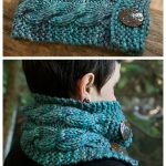 Easy Button Cable Cowl Free Knitting Pattern