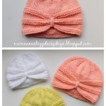 Karina Baby Turban Hat Free Knitting Pattern