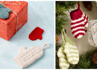 Mini Mitten Ornament Free Knitting Patterns