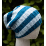 Simple Striped Beanie Free Knitting Pattern