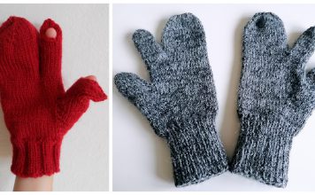 Trigger Finger Mittens Knitting Patterns