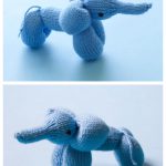 Elephant Balloon Animal Free Knitting Pattern