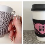 Valentine’s Day Cup Cozy Free Knitting Patterns