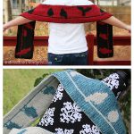 Birds Double Knit Scarf Free Knitting Pattern