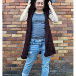 Harvest Hooded Vest Free Knitting Pattern