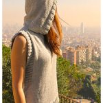 Hooded Vest Free Knitting Pattern