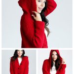 Lazy Day Chic Sweater Hoodie Cardigan Free Knitting Pattern