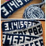 Pi Digits Double Knit Scarf Free Knitting Pattern