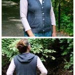 Viatori Hooded Vest Free Knitting Pattern