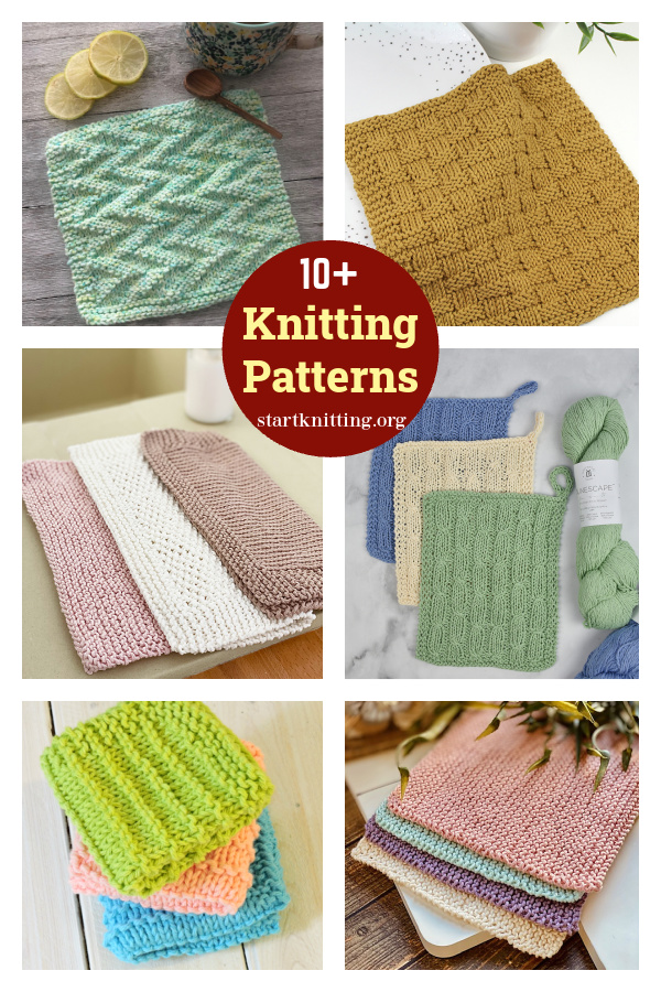 Easy Dishcloths Knitting Patterns