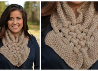 Basket Weave Cowl Free Knitting Pattern